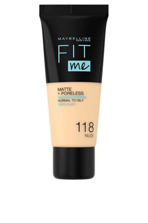 Maybelline FIT ME MATTE+PORELESS foundation #118-nude