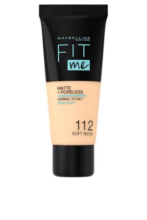 Maybelline FIT ME! Foundation matte+poreless #112-soft beige