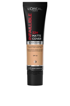 L'orÉal paris INFAILLIBLE 32H matte cover foundation #135-Warm Undertone 30 ml