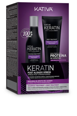 Kativa KERATIN EXPRESS POST BRAZILIAN STRAIGHTENING SET 2 pcs