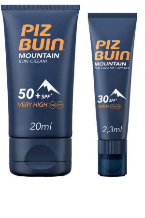 Piz buin MOUNTAIN SPF50+ suncream 20 ml + lipstick F20 2.3 ml