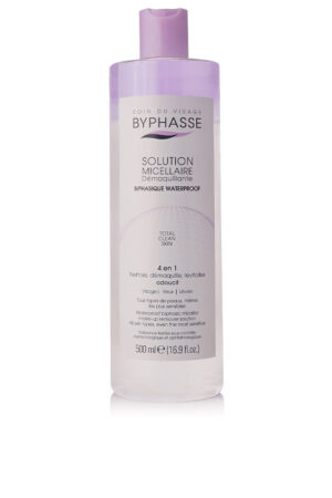 Byphasse MICELLAR SOLUTION biphasic waterproof makeup remover 500 ml