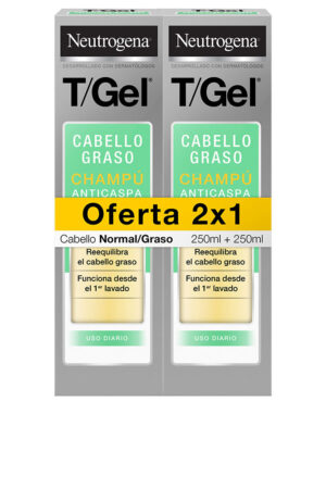 Neutrogena T/GEL NORMAL-OILY ANTI-DANDRUFF SHAMPOO PACK 2 x 250 ml