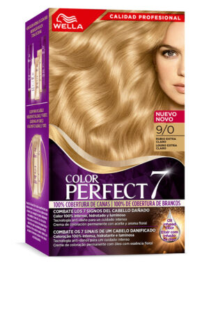 WELLA COLOR PERFECT 7 100% gray coverage #9/0-extra light blonde 6 u