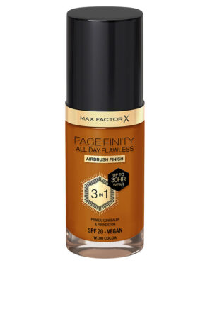 Max factor FACEFINITY ALL DAY FLAWLESS 3 IN 1 foundation #100-cocoa 30 ml