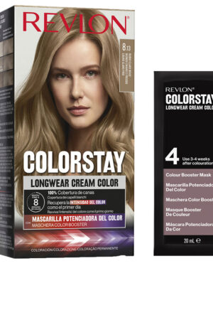 Revlon mass market COLORSTAY permanent color dye #8.13-light blonde beige 4 u