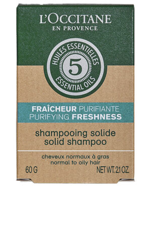 L'occitane en provence AROMACOLOGÍA revitalizing freshness solid shampoo 60 gr