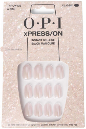 OPI xPRESS/ON Artificial Nails Iconic Shades #Throw Me a Kiss 30 units