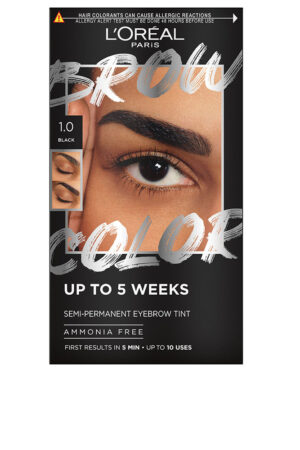 L'orÉal paris BROW COLOR eyebrow tint #1.0-black 4 u