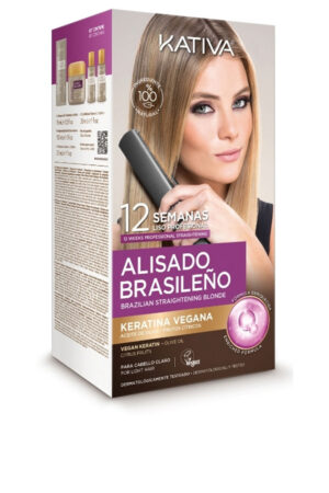 KATIVA PROFESSIONAL BRAZILIAN STRAIGHTENING PRO BLONDE CASE 6 pcs