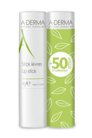 A-derma Lip stick pack 2 x 4 gr