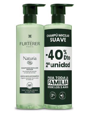Rene furterer NATURIA ultra-gentle micellar shampoo without sulfates pack 2 x 400 ml
