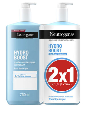 Neutrogena HYDRO BOOST body gel lotion pack 2 x 750 ml
