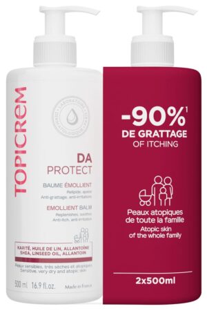 DA emollient balm pack 2 x 500 ml