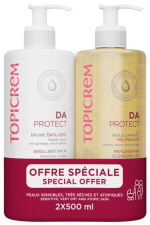DA PROTECT EMOLLIENT BALM 500 ML + CLEANSING GEL 500 ML PACK 2 pcs