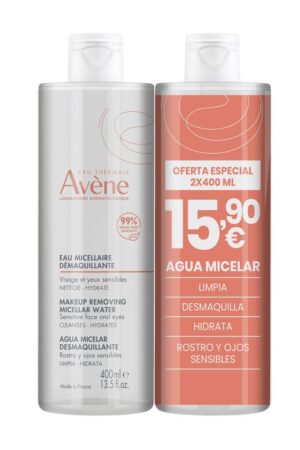 Micellar makeup remover water "RRP 15.90" pack 2 x 400 ml