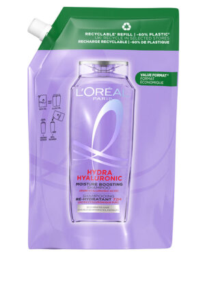 L'orÉal paris ELVIVE HYDRA HYALURONIC shampoo 72h hydration recharge eco pack 500 ml