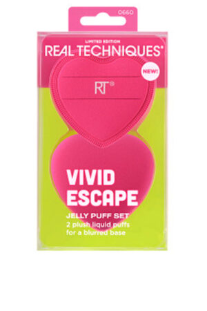 Real techniques VIVID ESCAPE JELLY PUFF CASE 2 pcs