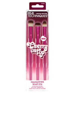 Real techniques CHERRY ON TOP mesmereyes brush trio 3 u