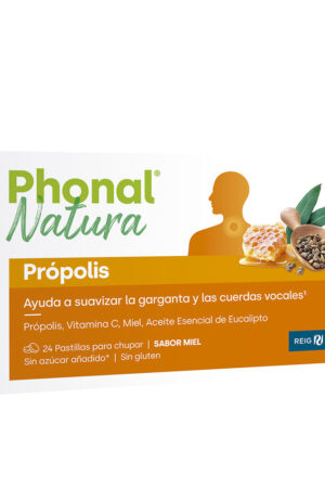 Phonal natura PRÓPOLIS pastillas para chupar sabor miel 24 u
