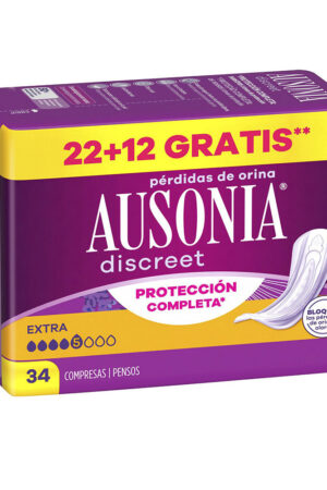 AUSONIA DISCREET extra incontinence pads 34 units
