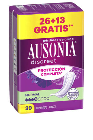 AUSONIA DISCREET normal incontinence pads 39 units