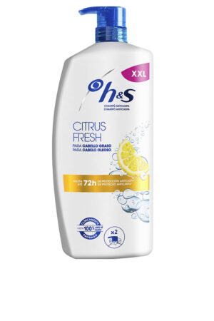 Head & shoulders H&S CITRUS FRESH anti-dandruff shampoo for oily hair, 1000 ml dispenser
