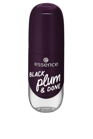 GEL NAIL COLOR nail polish #84-Black Plum & Done 8 ml