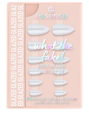 WHAT THE FAKE! False Nails Set #01-Glazed 6 pcs