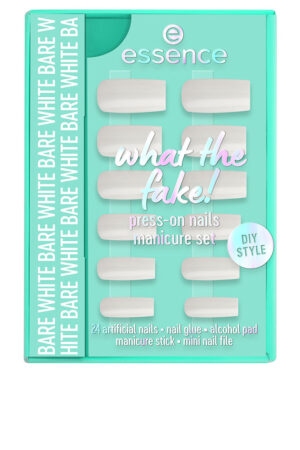 WHAT THE FAKE! False Nails Set #04 - Bare White 6 pcs