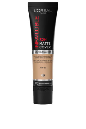 L'orÉal paris INFAILLIBLE 32H matte cover foundation #115-Warm Undertone 30 ml