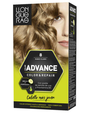 Llongueras COLOR ADVANCE #8-rubio claro 1 u