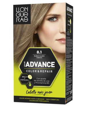 Llongueras COLOR ADVANCE #8,1-rubio claro ceniza 1 u