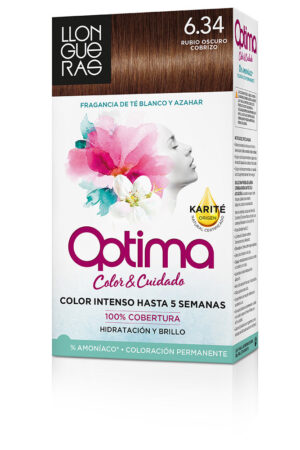 Llongueras OPTIMA hair colour #6.34-golden deep blond 1 u