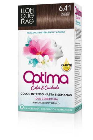 Llongueras OPTIMA hair colour #6.41-bombón chocolate 1 u