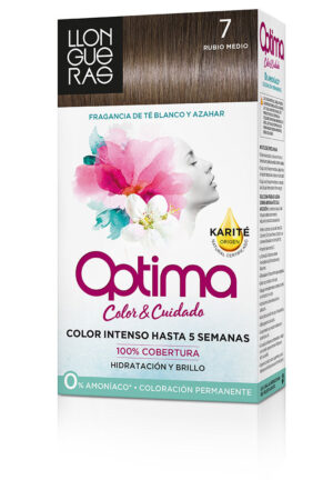 Llongueras OPTIMA hair colour #7 rubio medio 1 u