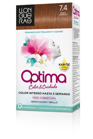 Llongueras OPTIMA hair colour #7.4-copper blonde 1 u