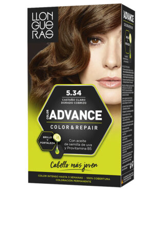 Llongueras COLOR ADVANCE #5,34 castaño claro dorado cobrizo 1 u