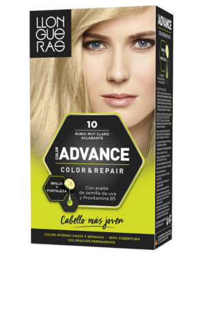 Llongueras COLOR ADVANCE #10-rubio muy claro aclarante 1 u
