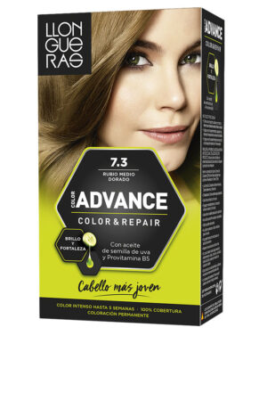Llongueras COLOR ADVANCE #7,3-rubio medio dorado 1 u