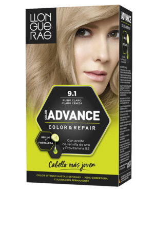 Llongueras COLOR ADVANCE #9,1-rubio claro claro ceniza 1 u