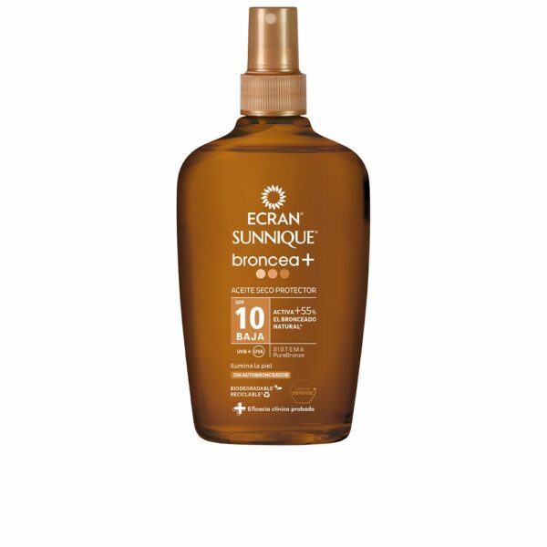 ECRAN SUNNIQUE BRONZE+ vapo oil SPF10 200 ml