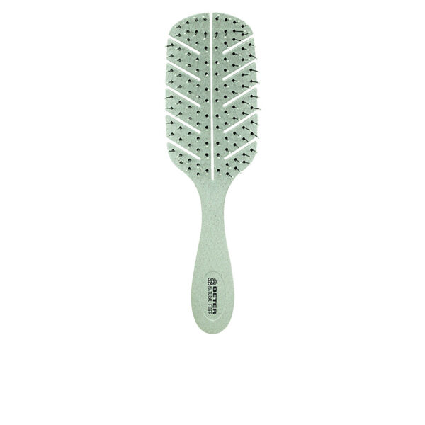 DETANGLING natural fiber brush #green 1 u