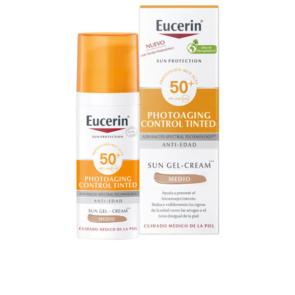 Eucerin SUN PROTECTION PHOTOAGING gel-cream SPF50+ #medium 50 ml