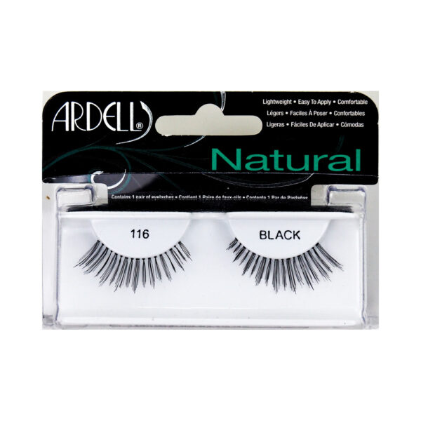 NATURAL eyelashes pocket pack #116-black