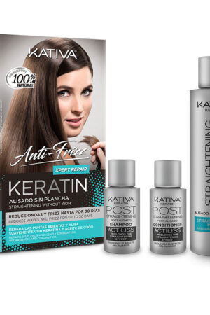 KERATIN ANTI-FRIZZ straightening without iron repairs ends 30 days 3 units