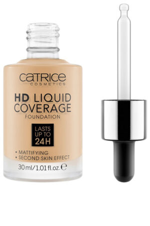 HD LIQUID COVERAGE FOUNDATION lasts up to 24h #036-hazelnut 30 ml