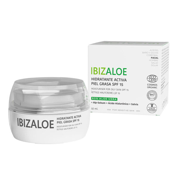 IBIZALOE active moisturizer oily skin SPF15 50 ml