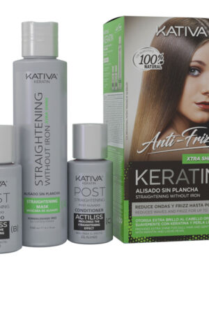 KERATIN ANTI-FRIZZ straightening without iron extra shine 30 days 3 units