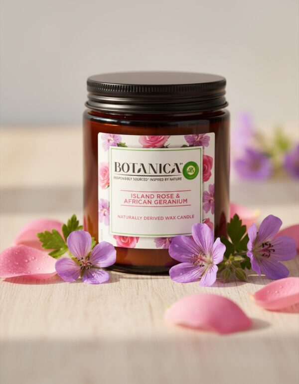BOTANICA VELA rose & african geranium 205 gr